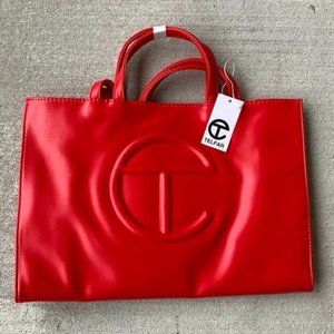 New Telfar Medium Red Shopping Bag